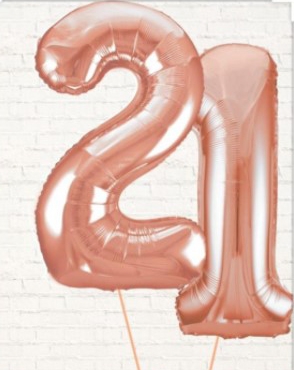 Giant Number Balloons