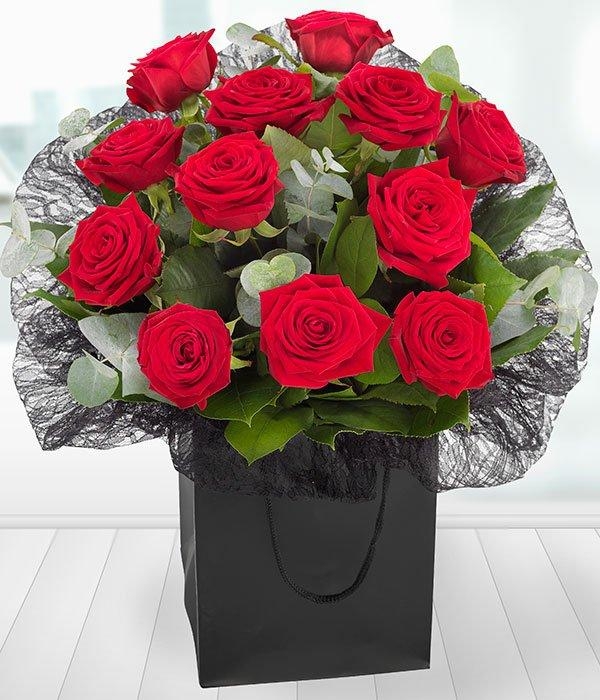 A Dozen Red Roses Gift Bag