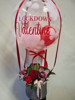 Lockdown Valentines hot air balloon